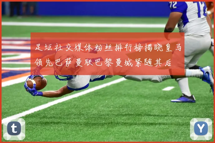 足坛社交媒体粉丝排行榜揭晓皇马领先巴萨曼联巴黎曼城紧随其后